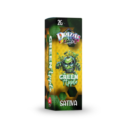 VapeCart__Sativa__Green_Apple, drizzle factory vape pen , Drizzle factory pens, drizzle factory slims, wax pen drizzle